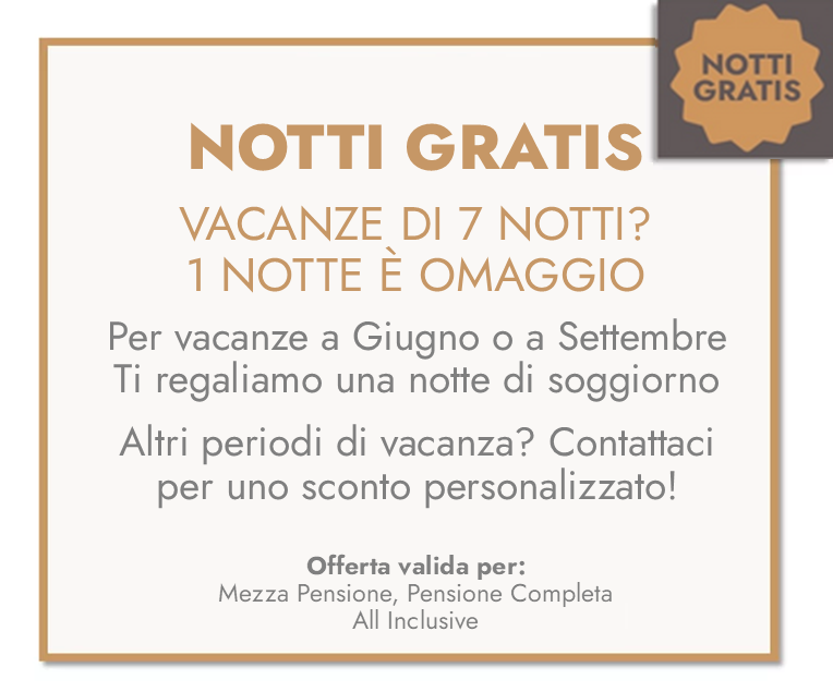 offerta notti gratis