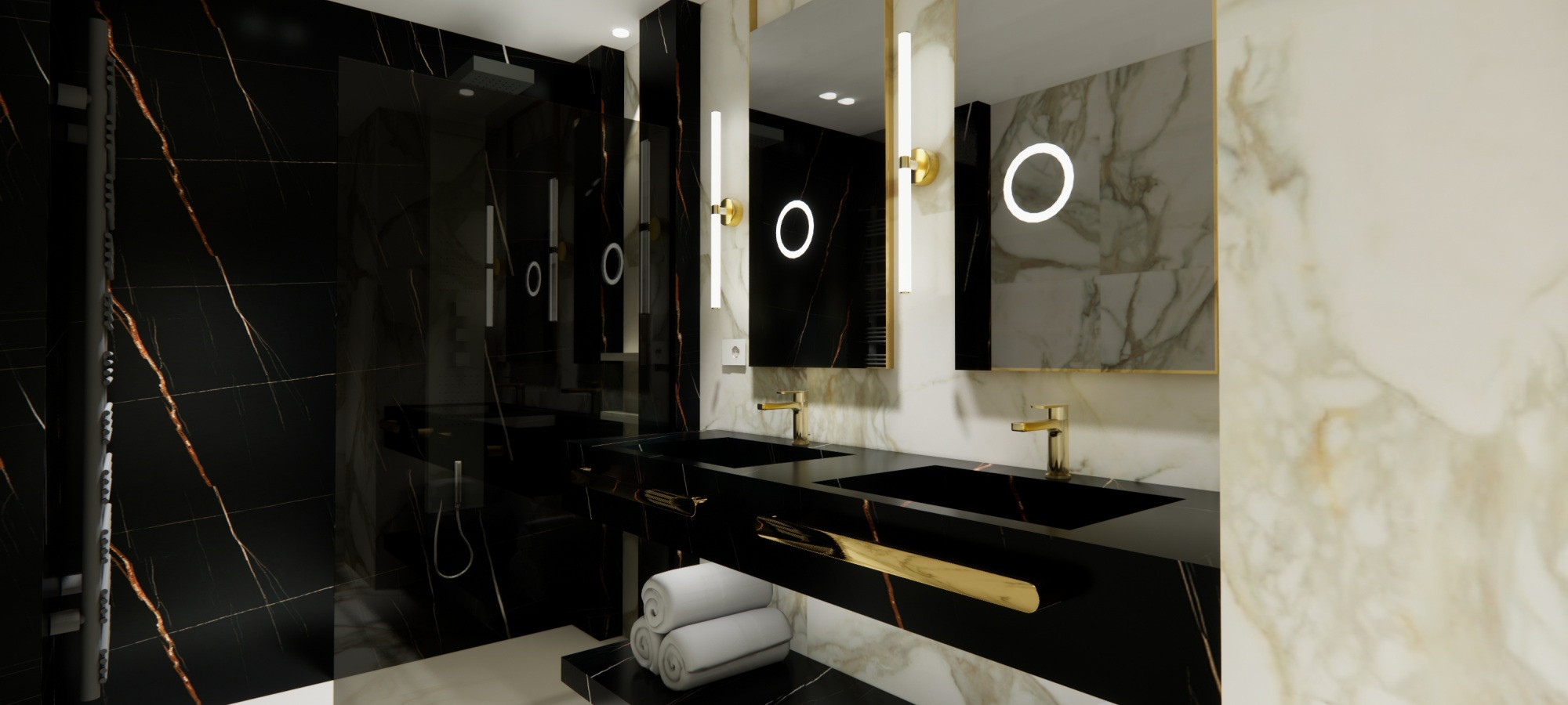 media.suite pearl luxury bagno